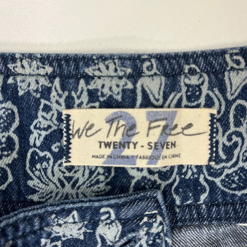 We The Free Free People Journey Flare Pants 27 Bandana Print Boho Festival - Picture 12 of 16